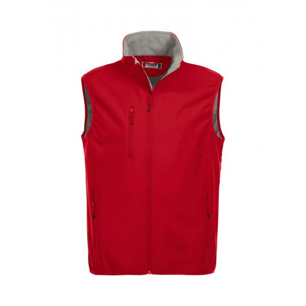 Clique Basic Softshell Vest rood m