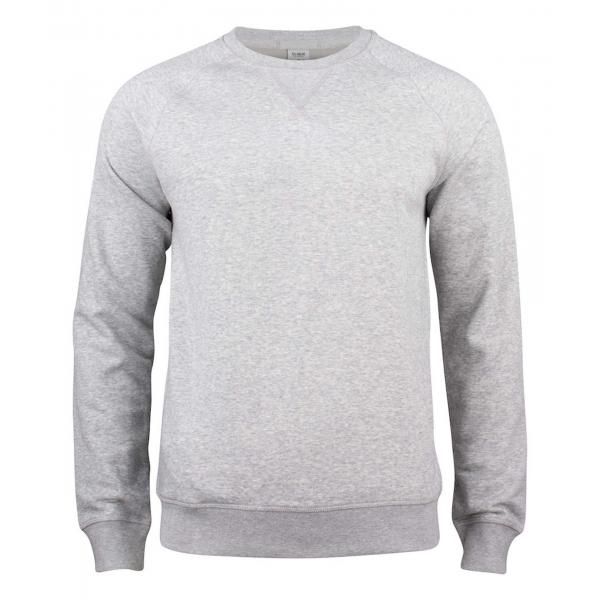 Clique Premium OC Roundneck grijsmelange m