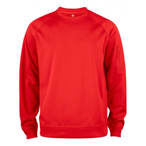 Clique Basic Active Roundneck rood m