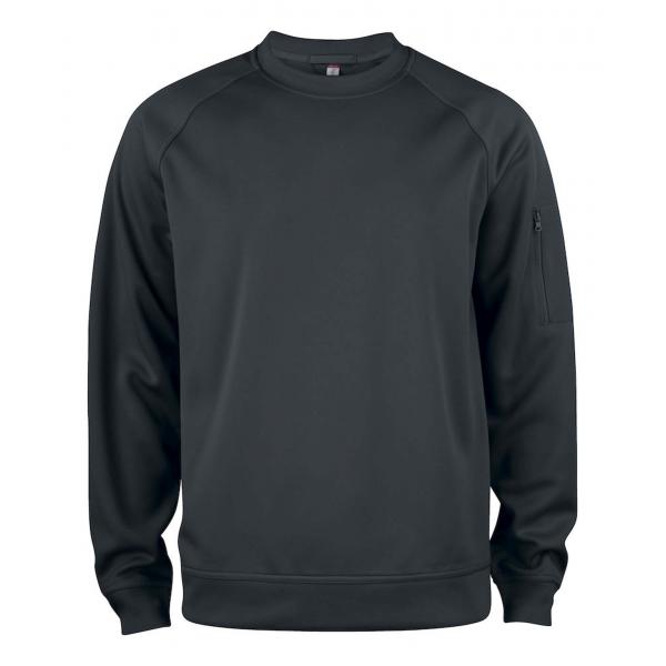 Clique Basic Active Roundneck zwart m