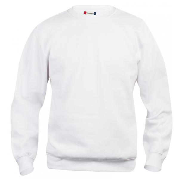 Clique Basic Roundneck Junior wit 130/140