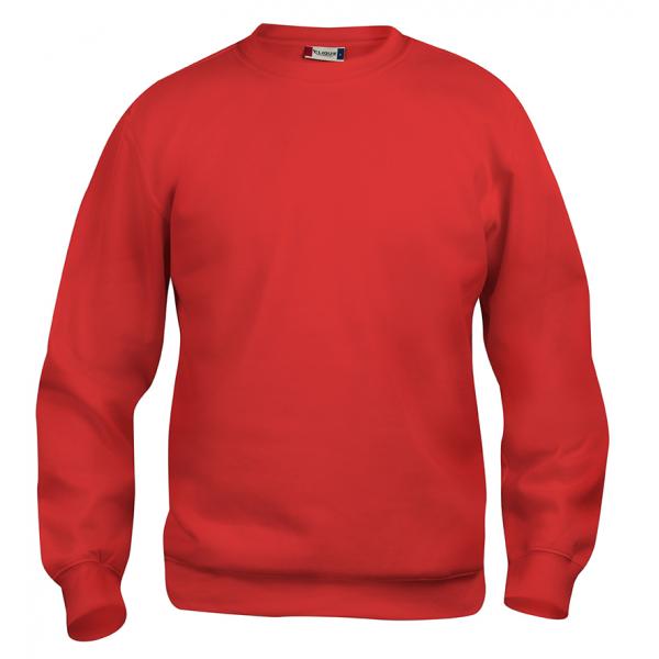 Clique Basic Roundneck Junior rood 130/140