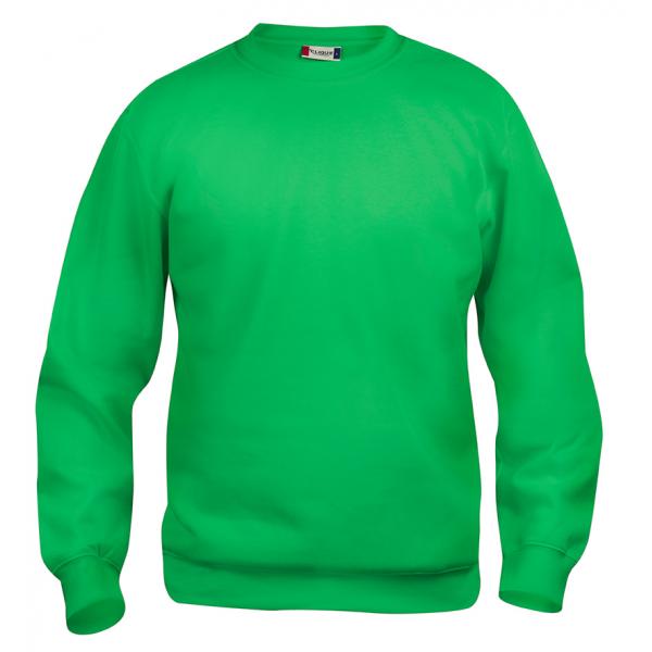 Clique Basic Roundneck Junior appelgroen 130/140
