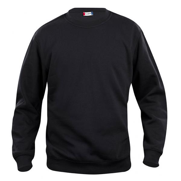 Clique Basic Roundneck Junior zwart 130/140