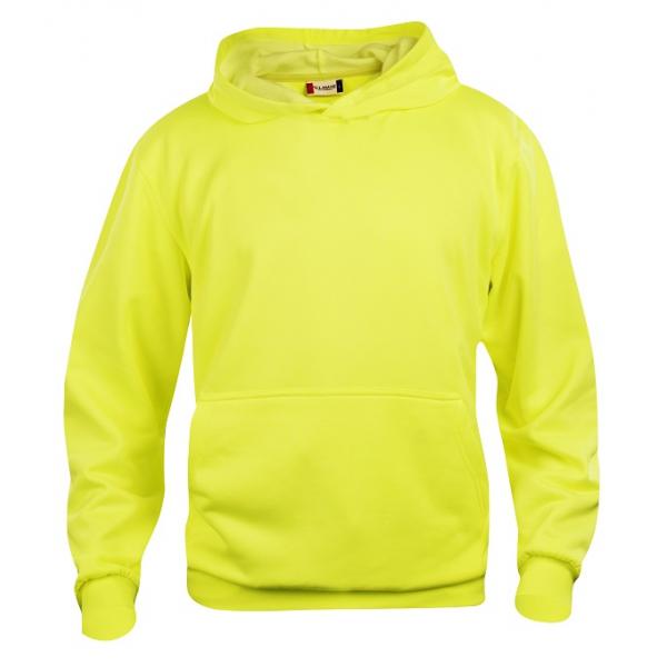 Clique Basic Hoody Junior signaalgeel 130/140