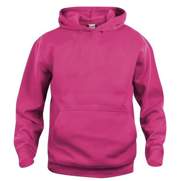 Clique Basic Hoody Junior helder kersen 130/140
