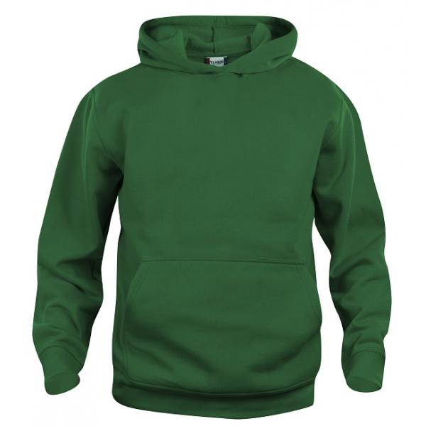 Clique Basic Hoody Junior flessengroen 130/140