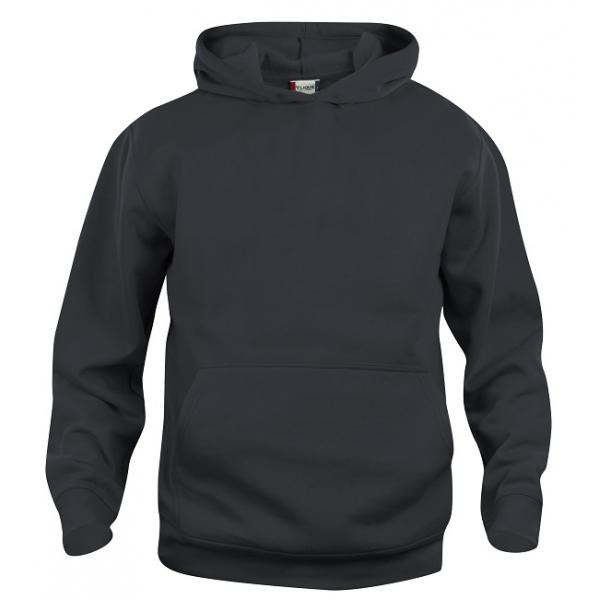 Clique Basic Hoody Junior zwart 130/140