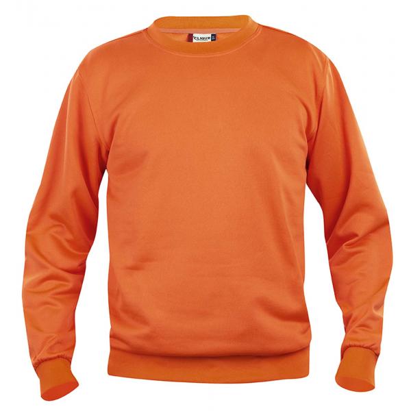 Clique Basic Roundneck dieporanje m Clique Basic Roundneck dieporanje m