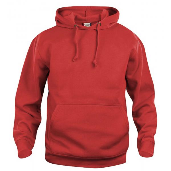 Clique Basic Hoody rood m