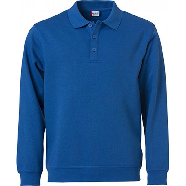 Clique Basic Polo Sweater kobalt m