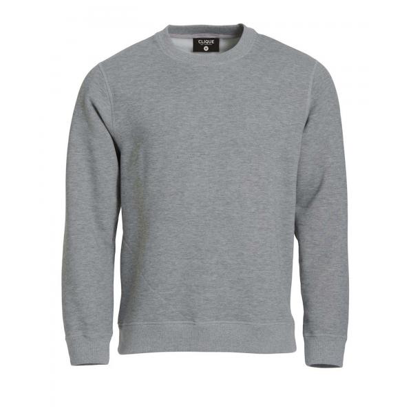 Clique Classic Roundneck grijsmelange m