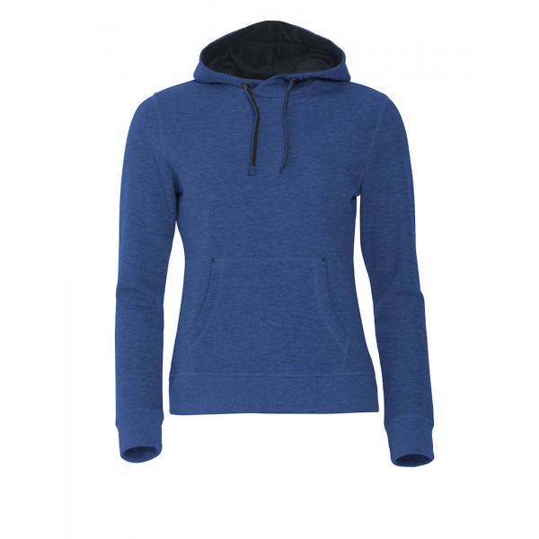 Clique Classic Hoody Ladies blauwmelange m