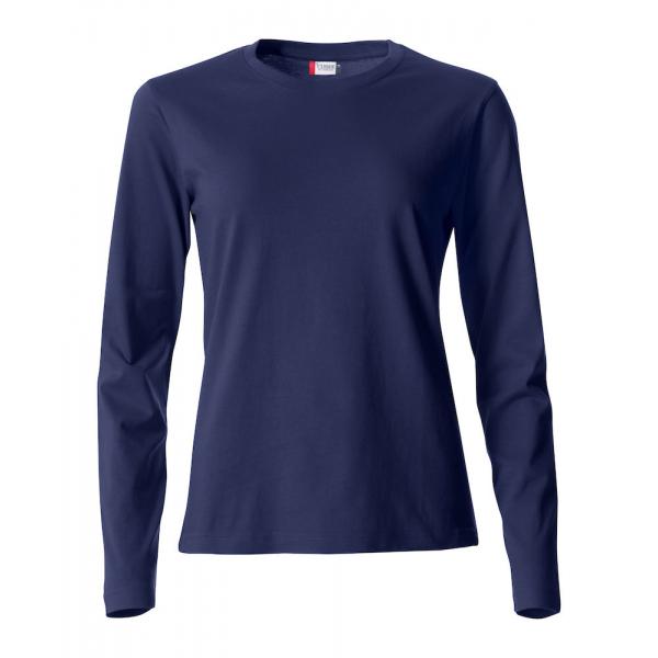 Clique Basic-T L/S Ladies dark navy m