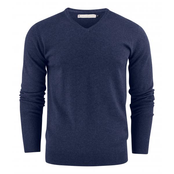 HARVEST ASHLAND V-NECK BLUE MELANGE M