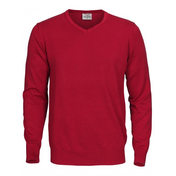 PRINTER FOREHAND KNITTED PULLOVER RED M