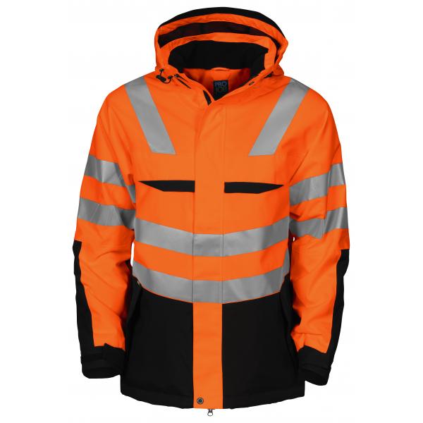 PROJOB 6418 PADDED JACKET HV ORANGE/BLACK M