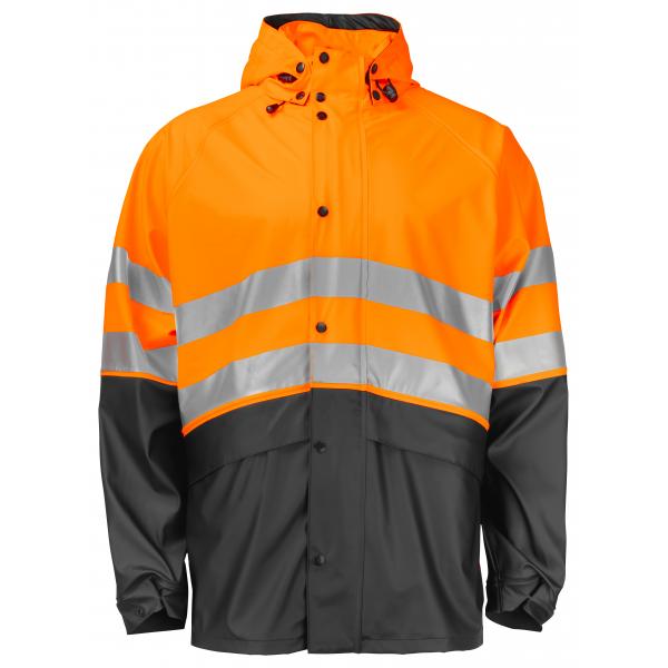 PROJOB 6431 RAINJACKET HV ORANGE/BLACK M