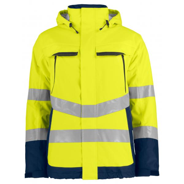 PROJOB 6441 PADDED JACKET HV YELLOW/NAVY M