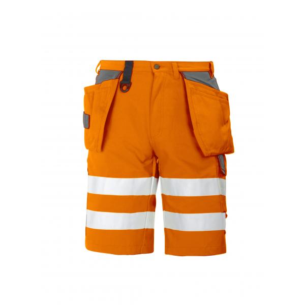 PROJOB 6503 SHORTS HV ORANGE/GREY CL.2 C50