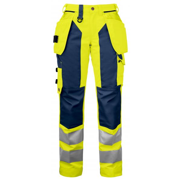 PROJOB 6519 PANTS HV LADY YELLOW/NAVY 38