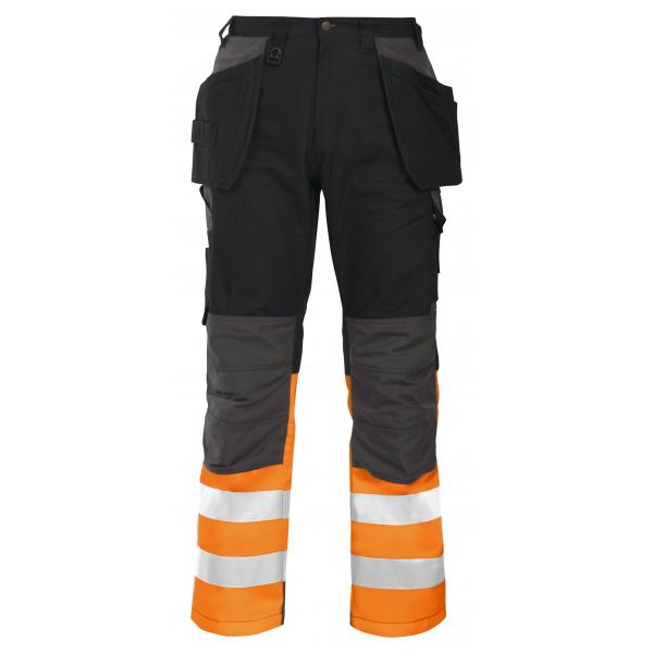 PROJOB 6522 PANTS HV ORANGE/BLACK C50