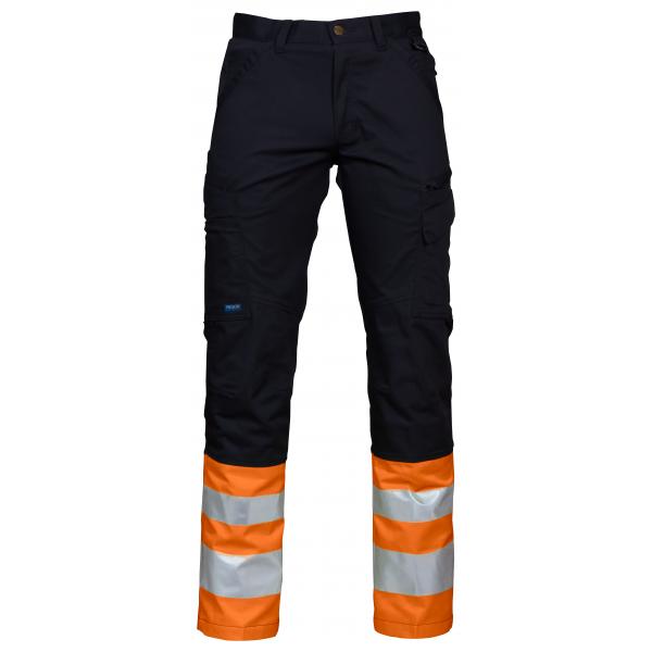 PROJOB 6523 PANTS HV CL 1 ORANGE/BLACK C50