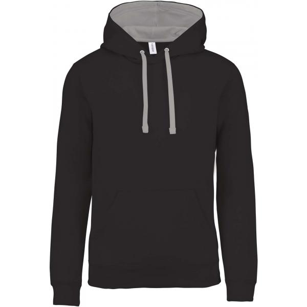 Hooded sweater met gecontrasteerde capuchon K446_39467_39469