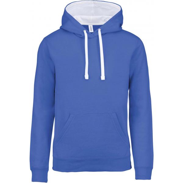 Hooded sweater met gecontrasteerde capuchon K446_54827_39469