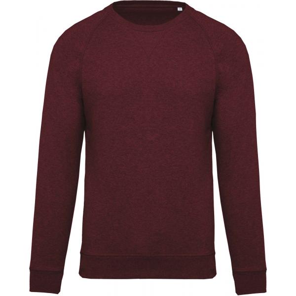 Herensweater BIO ronde hals raglanmouwen K480A_53741_53725