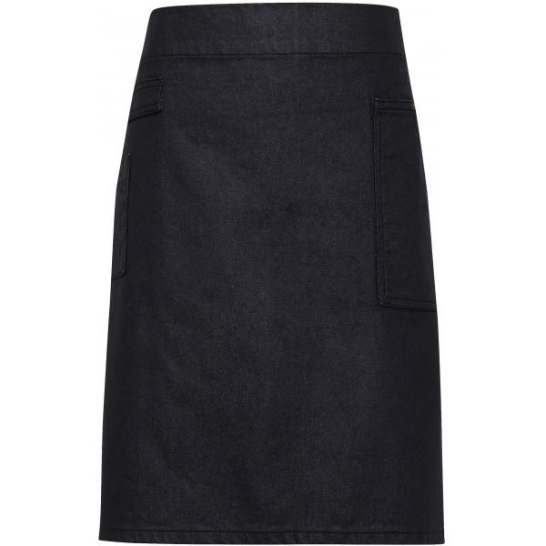 Division - Waxed look denim waist apron