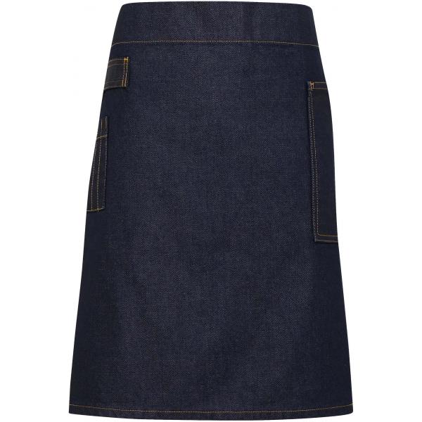 Division - Waxed look denim waist apron