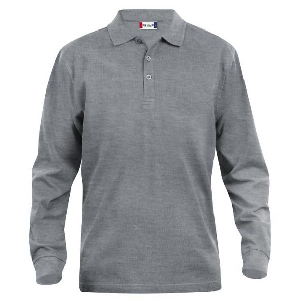 Clique Classic Lincoln L/S grijsmelange m