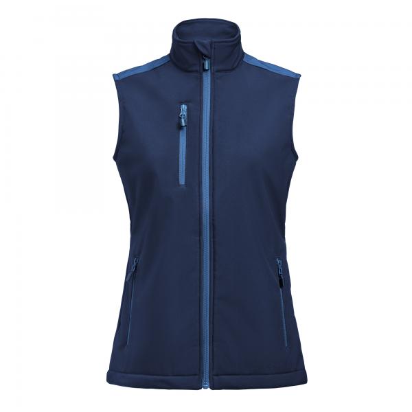 Prime Softshell Bodywarmer Dames marine/kobalt