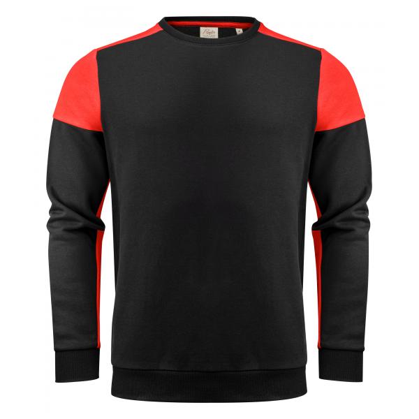Prime Crewneck Sweater Unisex zwart/rood