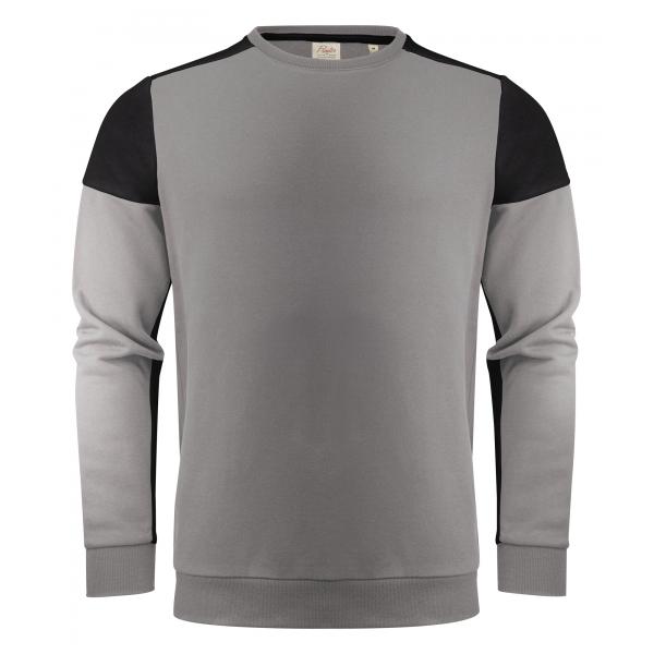 Prime Crewneck Sweater Unisex staalgrijs/zwart