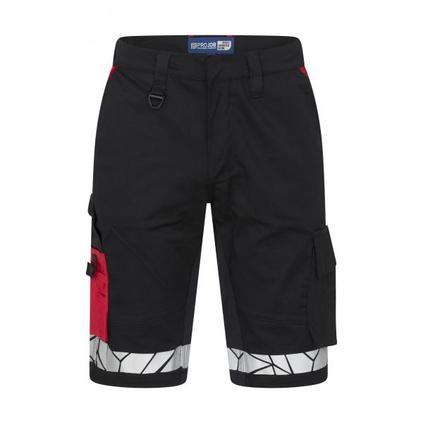 7510 STRETCHSHORT rood/zwart
