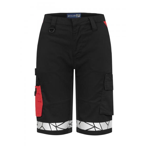 7514 STRETCHSHORT DAMES rood/zwart