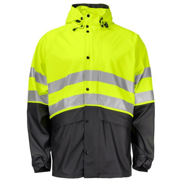 PROJOB 6431 RAINJACKET HV YELLOW/BLACK M