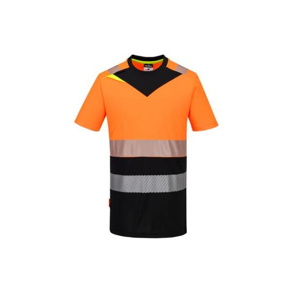 DX434 Hi-Vis T-shirt korte mouw klasse 1 oranje/zwart