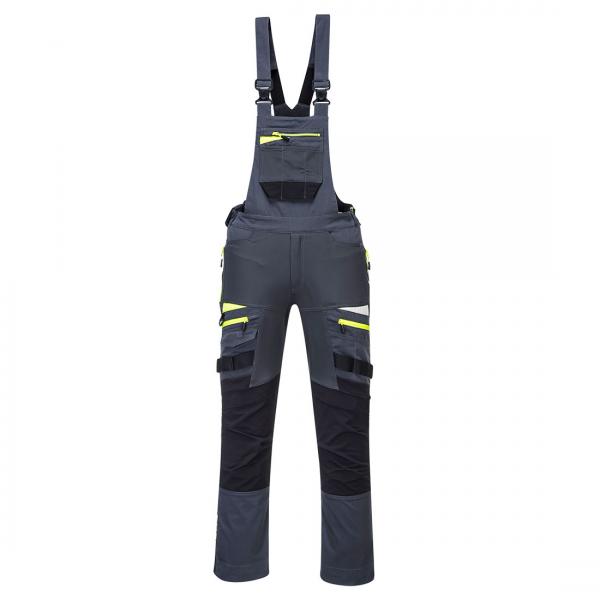 DX441 Work Bib en Brace mol grijs