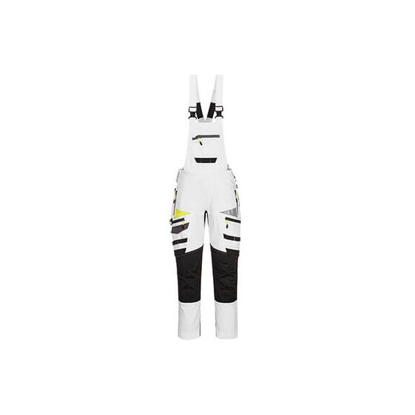 DX441 Work Bib en Brace wit