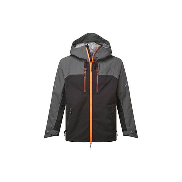 EV460 Shell Regenjas mol grijs/oranje