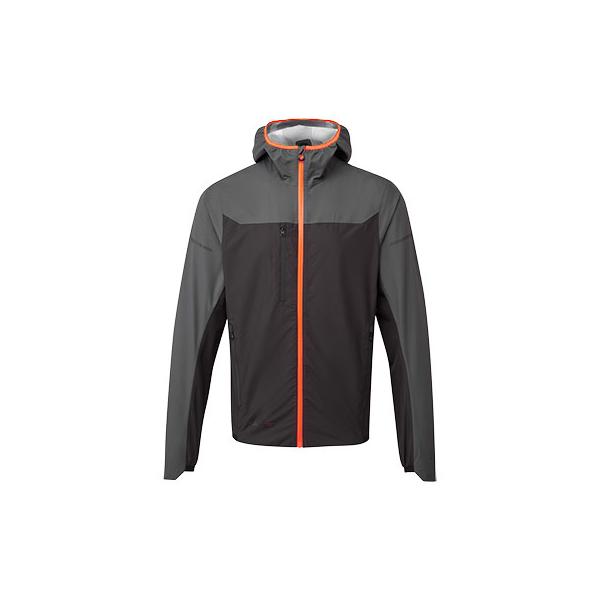 EV466 Packable Waterproof Jacket mol grijs/oranje
