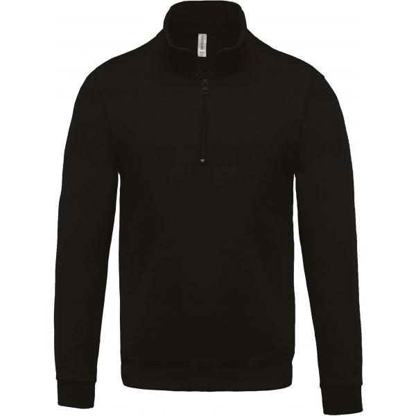 Sweater met ritshals K478C_Black