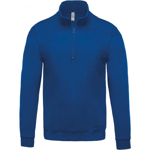 Sweater met ritshals K478C_Light Royal Blue