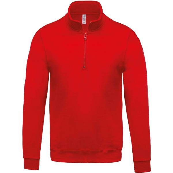Sweater met ritshals K478C_Red