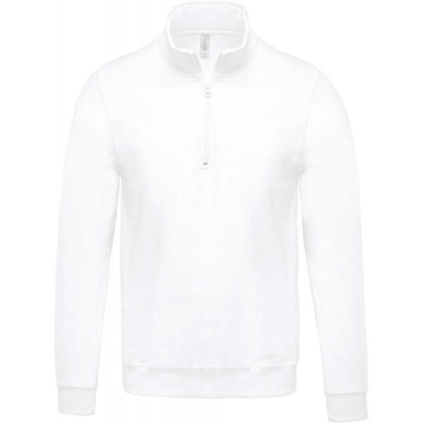 Sweater met ritshals K478_white