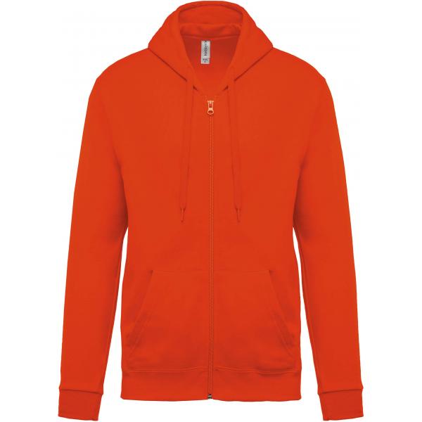 Sweater met rits en capuchon K479 Orange