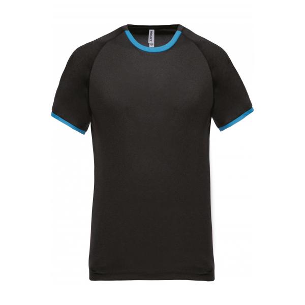 Dark Grey Heather / Tropical Blue